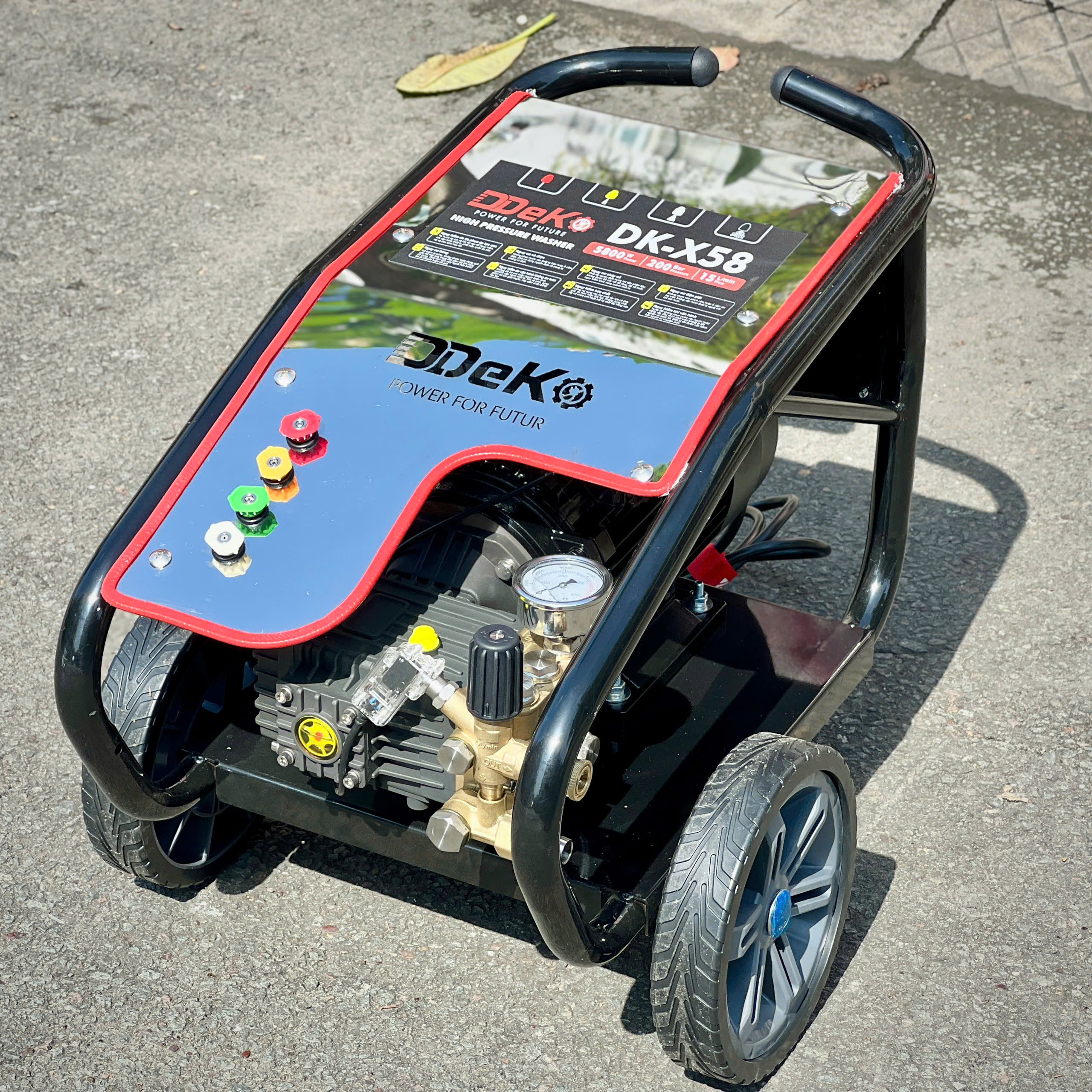MÁY XỊT RỬA ÁP LỰC CAO CÔNG NGHIỆP 1 PHA DEKO DK-X58 5.8KW — ảnh 5